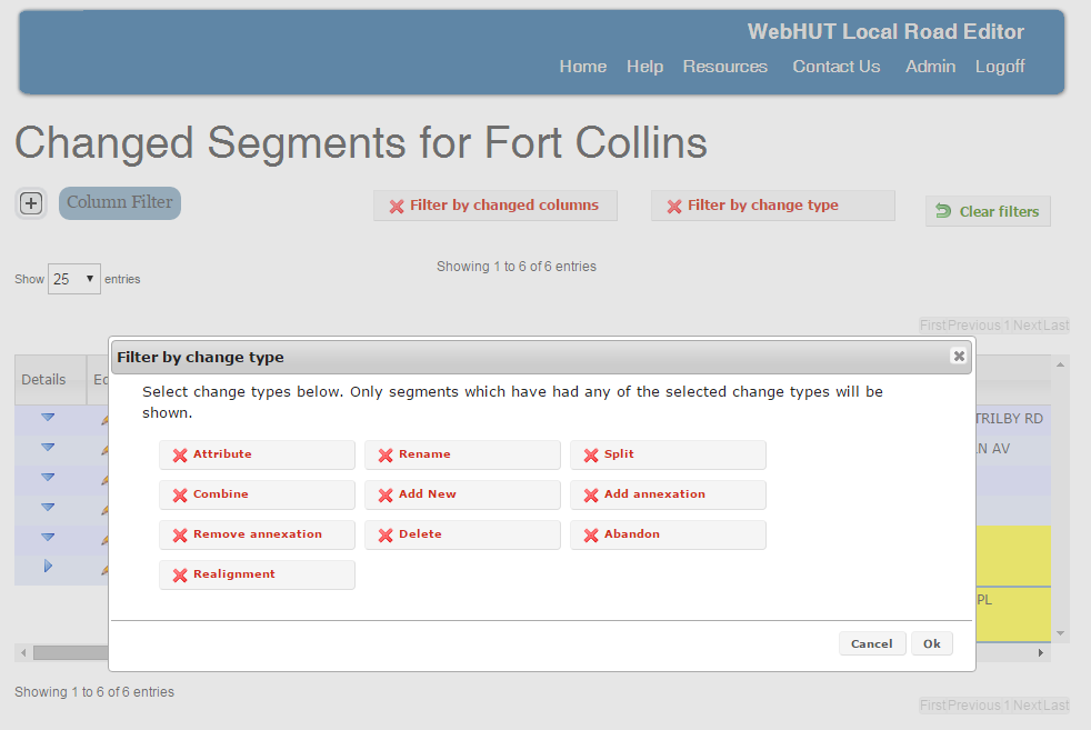 changed columns